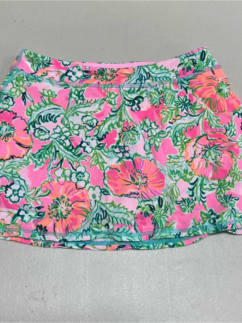 Lilly Pulitzer size 8-10 Alia Soleil Pink Perfect Poppy Luxletic Skort